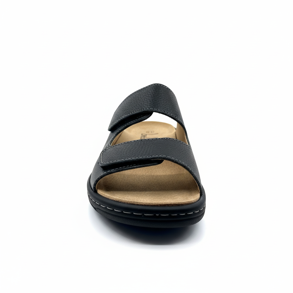 Chinelo homem Belvida 22.126 preto vista frontal