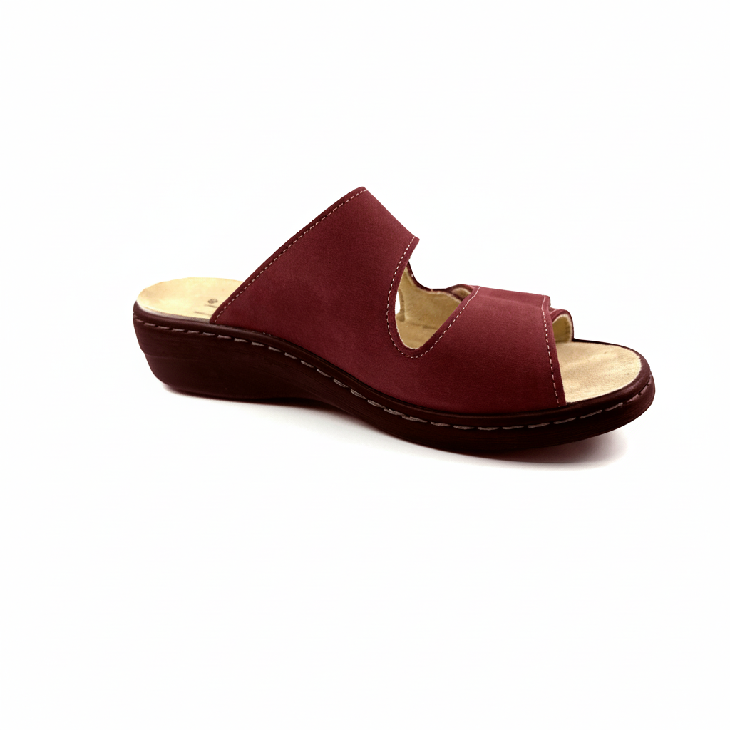 Chinelo Belvida 48.052 tinto vista lateral