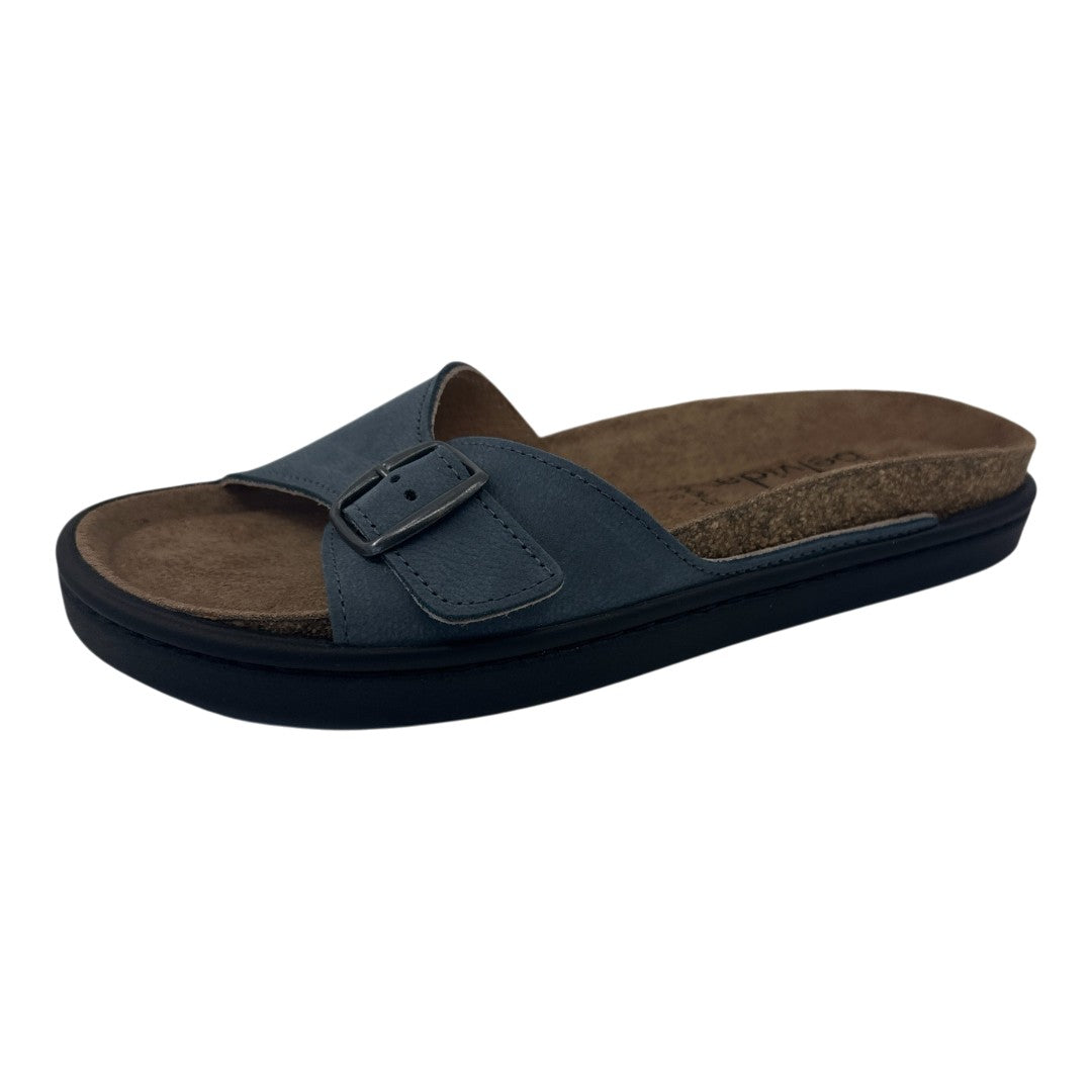 Bio Chinelo 36.013 — Pele azul-marinho — vista do lado oposto