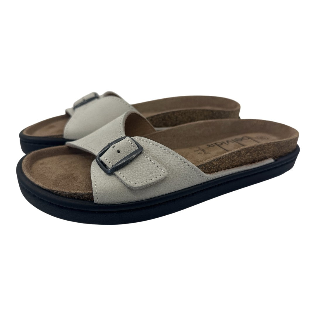 Bio Chinelo 36.013 — Pele pérola — vista em perspetiva