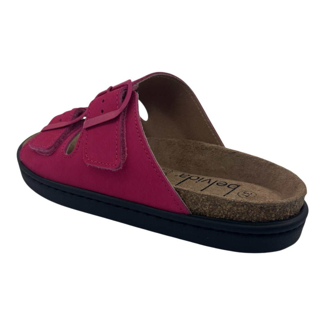 Bio Chinelo 36.049 — Nobuck fúcsia — vista traseira