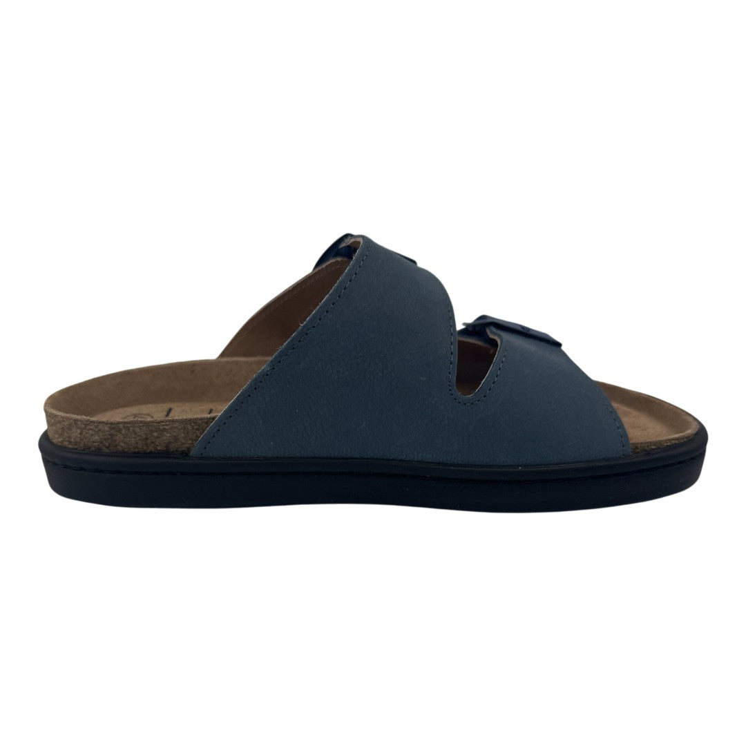 Bio Chinelo 36.049 — Pele azul-marinho — vista lateral