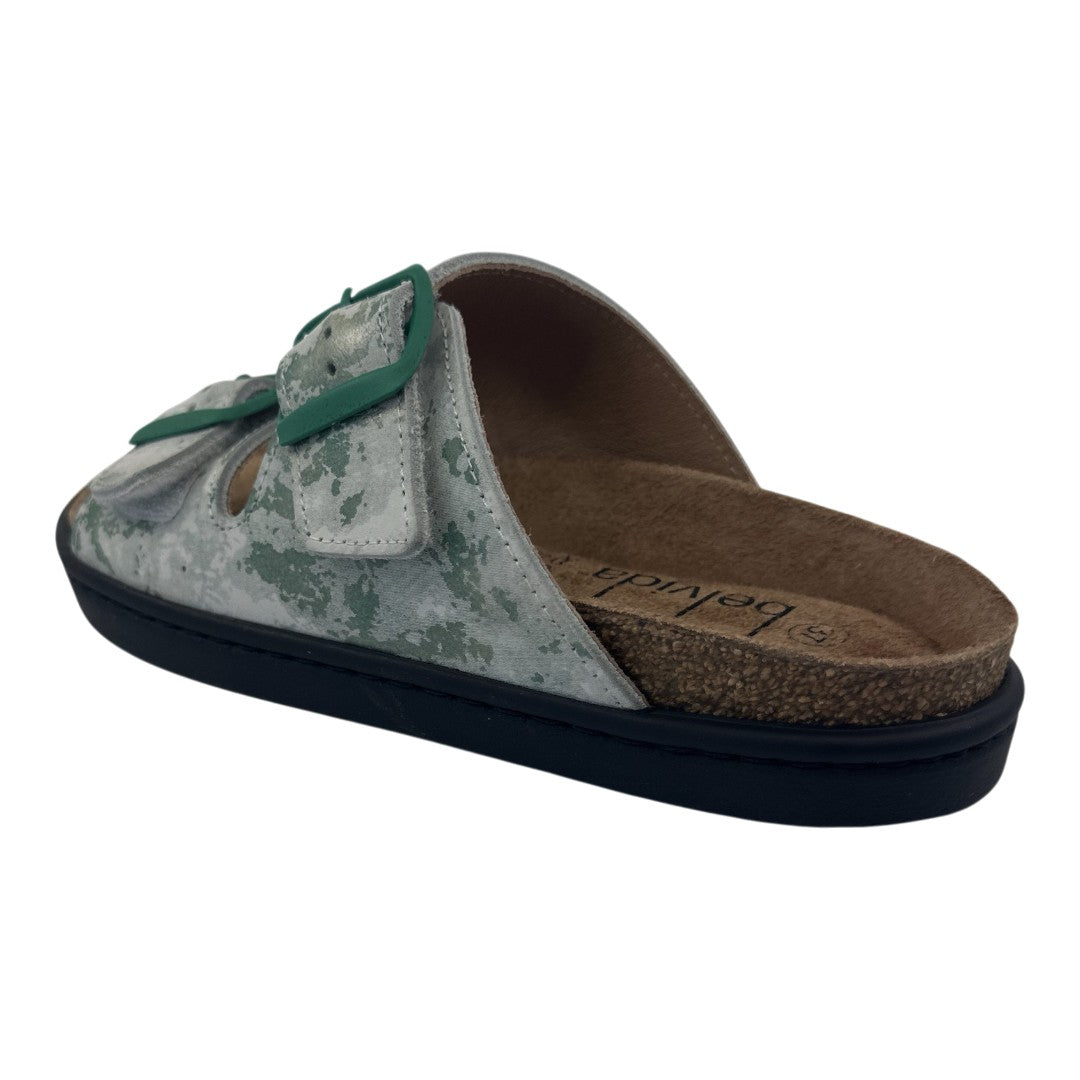 Bio Chinelo 36.049 — Verde. Acabamento Carrara — vista traseira