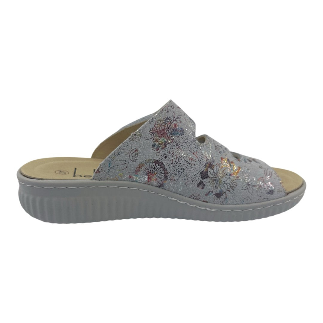 Chinelo Belvida 47.060, cor multicolor, vista lateral interior.