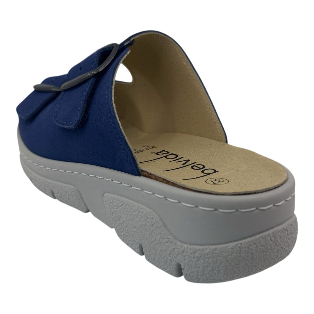 Maggie Chinelo 81.010 — Nobuck azul — vista traseira