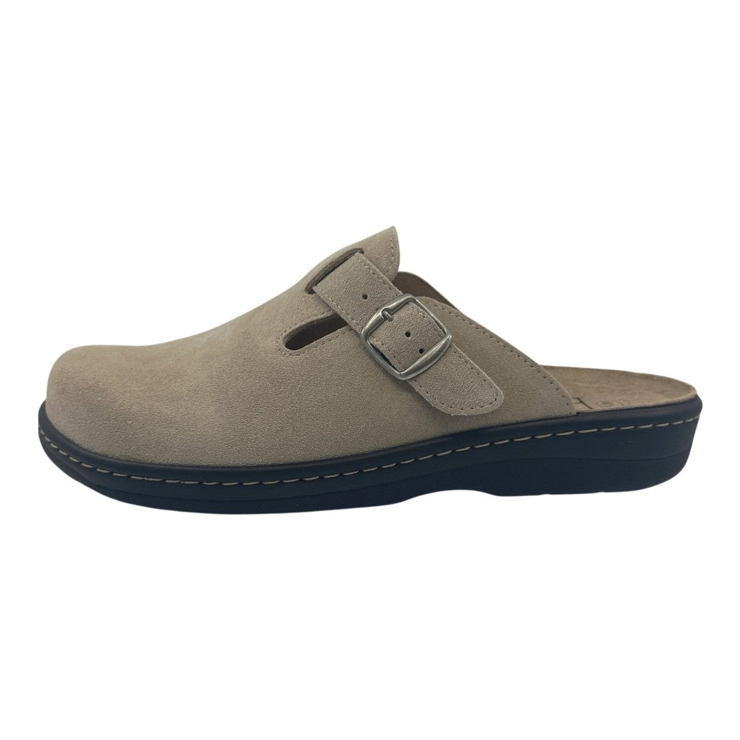 Soco Belvida 20.700, cor taupe, vista lateral.