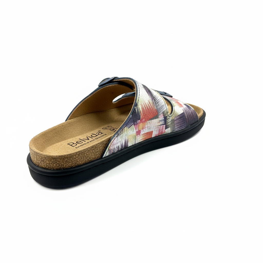 Chinelo Bio Belvida 36.049 multicor vista lateral