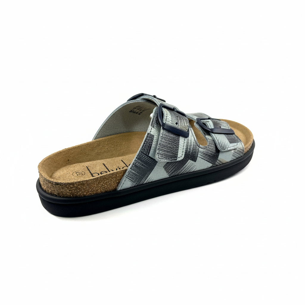 Chinelo Bio Belvida 36.049 azul vista em ângulo